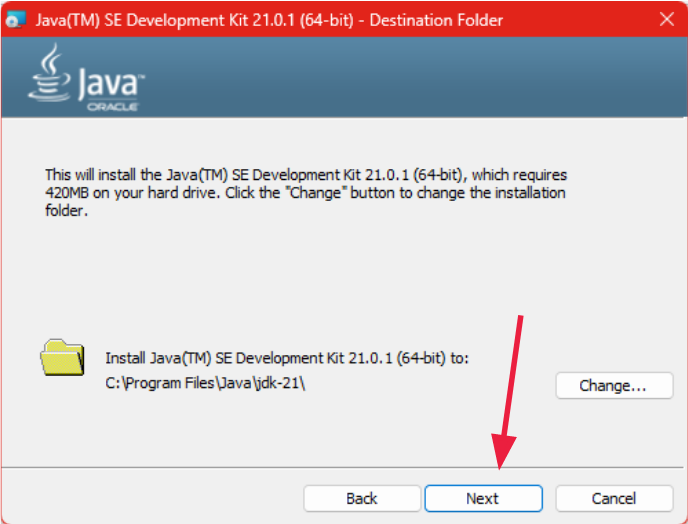 Paso 2 del instalador